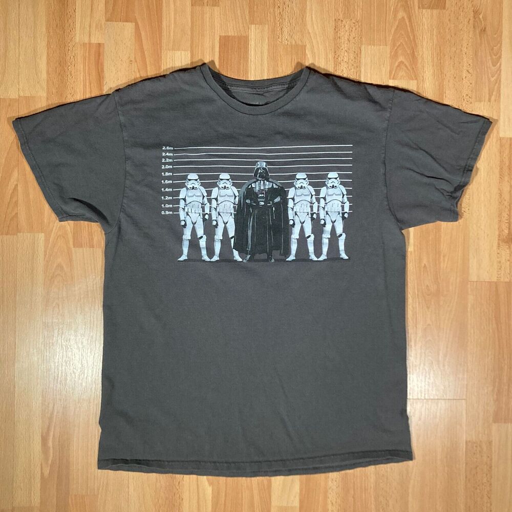 Star Wars Graphic Tee Shirt (Large) • Darth Vader Storm Troopers Lineup